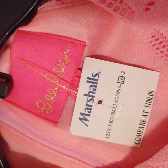 NWT Lilly Pulitzer Rayanne Lace Racerback Shift Dress-pelican pink Sz XS - Picture 6 of 8